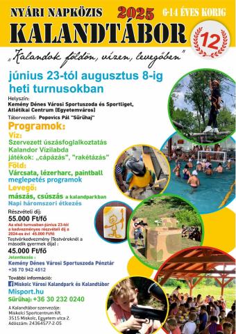 Nyári napközis Kalandtábor 2025